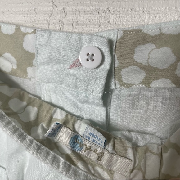 Boden 100% Linen Woman's White Elastic Back Shorts Size 14 - Picture 6 of 7